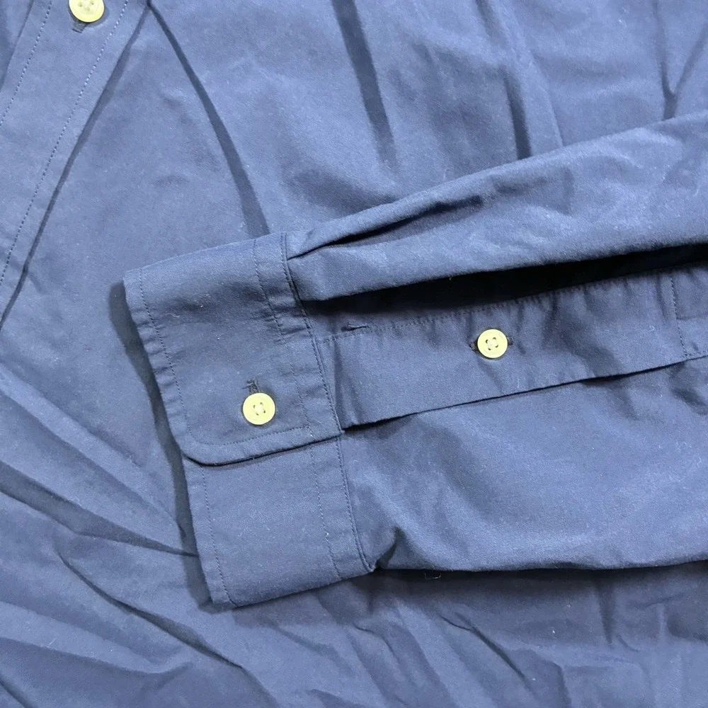 Polo Ralph Lauren Slim Fit Performance Mens 2XL Navy Blue Button Down